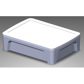 L320*W230*H73mm جعبه پلاستیکی 2 تکه رومیزی و دیواری-(Desktop And Wall-Mount)